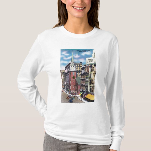 Camiseta Vista exterior de la vieja reunión pasillo del sur (Anverso)