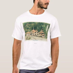 Camiseta Vista exterior de las primaveras de ResortShasta,