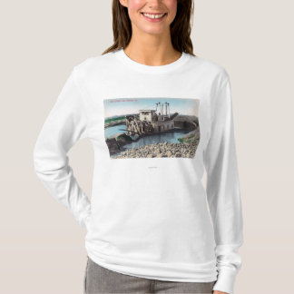Camiseta Vista exterior de un oro DredgerOroville, CA