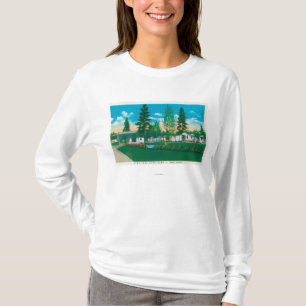 Camiseta Vista exterior del campo del auto del árbol de