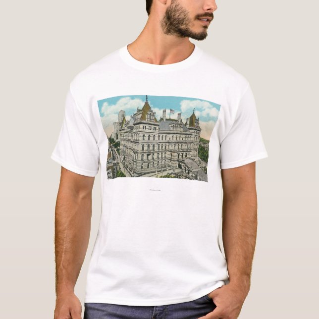 Camiseta Vista exterior del capitolio y de la oficina del (Anverso)
