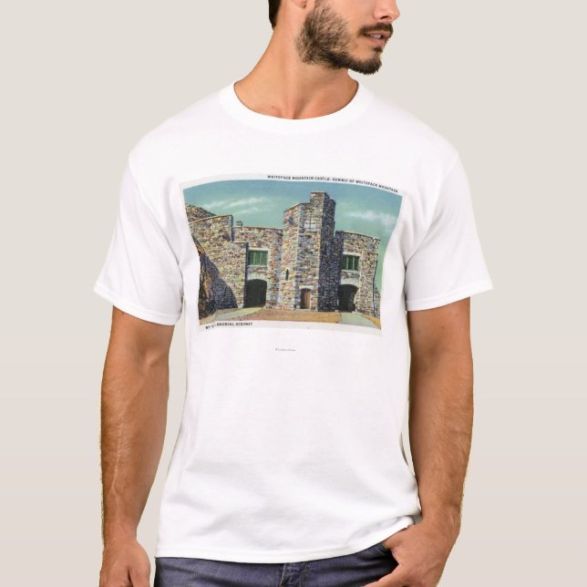 Camiseta Vista exterior del castillo de Whiteface Mt (Anverso)