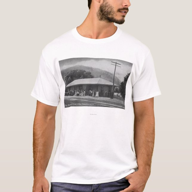 Camiseta Vista exterior del depósito de tren (Anverso)