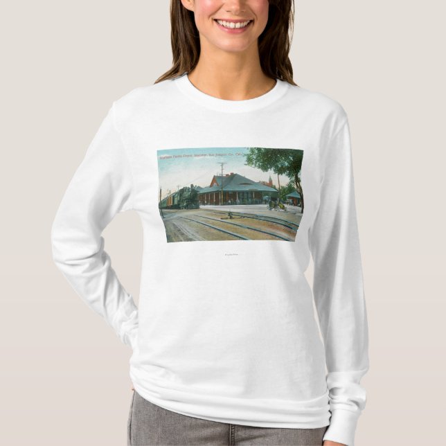 Camiseta Vista exterior del depósito pacífico meridional (Anverso)