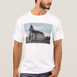 Camiseta Vista exterior del edificio de la escuela de la