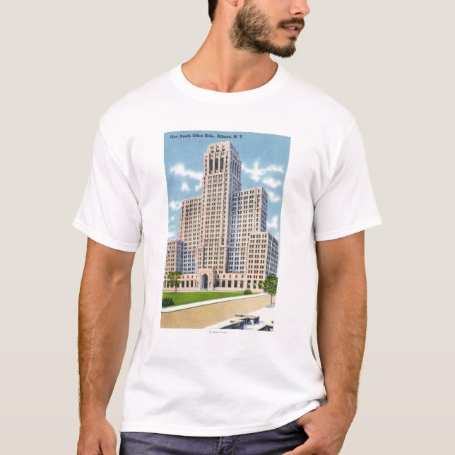 Camiseta Vista exterior del edificio de oficinas del (Anverso)