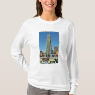 Camiseta Vista exterior del edificio de RCA, centro de