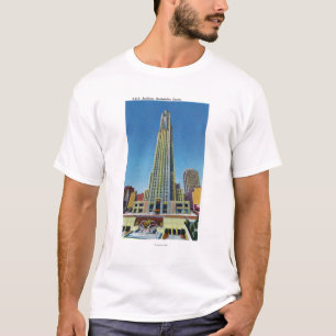 Camiseta Vista exterior del edificio de RCA, centro de