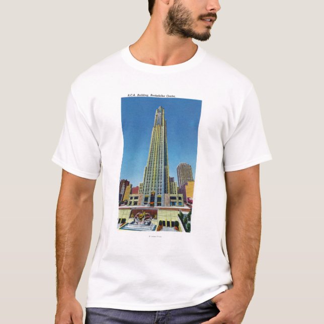 Camiseta Vista exterior del edificio de RCA, centro de (Anverso)