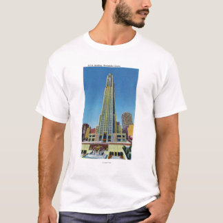 Camiseta Vista exterior del edificio de RCA, centro de