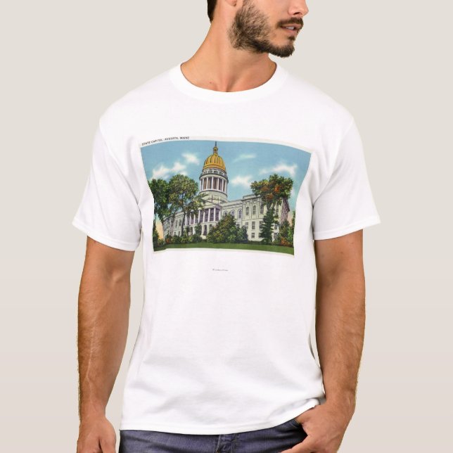 Camiseta Vista exterior del edificio del capitolio del (Anverso)