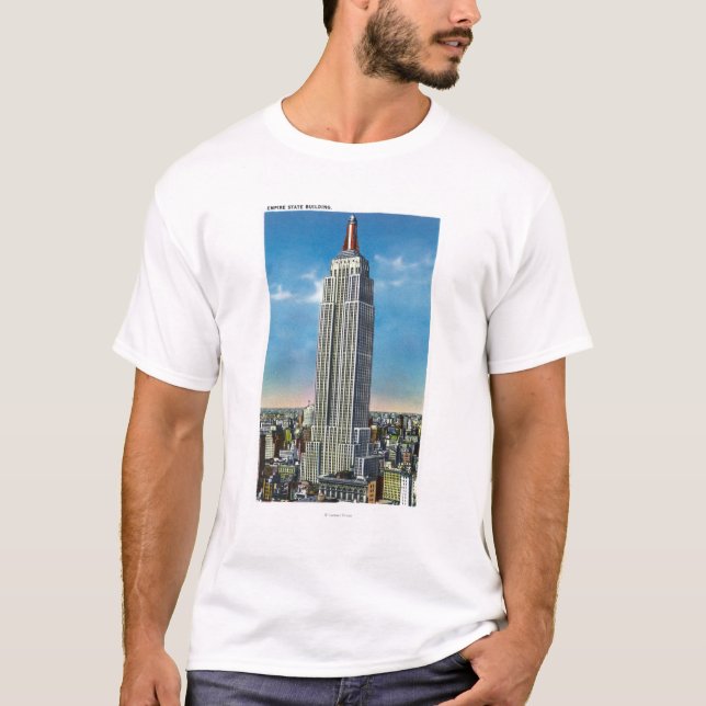 Camiseta Vista exterior del edificio del estado del imperio (Anverso)