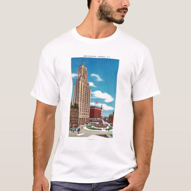 Camiseta Vista exterior del edificio del rand (Anverso)