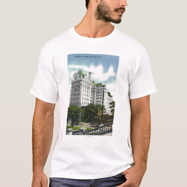 Camiseta Vista exterior del edificio del teléfono # 2 (Anverso)