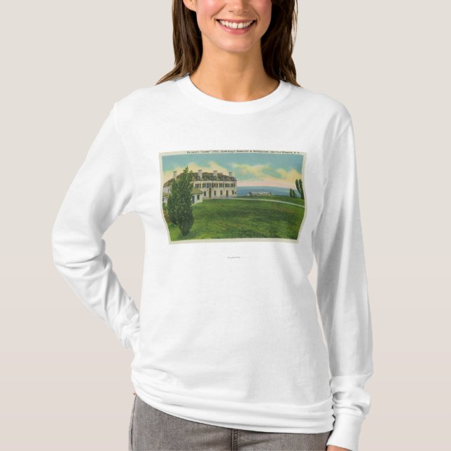 Camiseta Vista exterior del ferrocarril magnífico del (Anverso)
