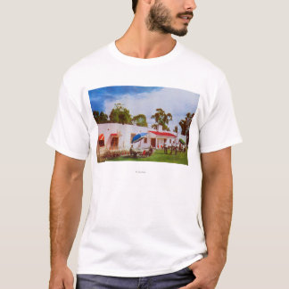 Camiseta Vista exterior del golf y del país del Los