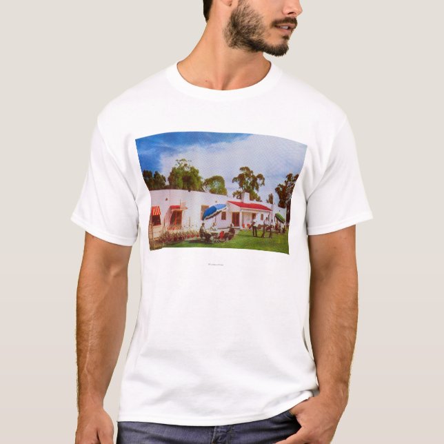 Camiseta Vista exterior del golf y del país del Los (Anverso)