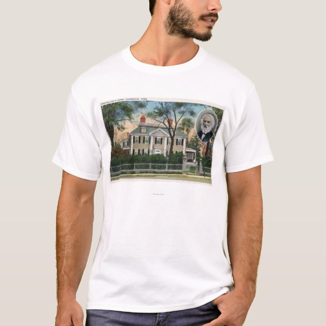 Camiseta Vista exterior del hogar de Longfellow (Anverso)