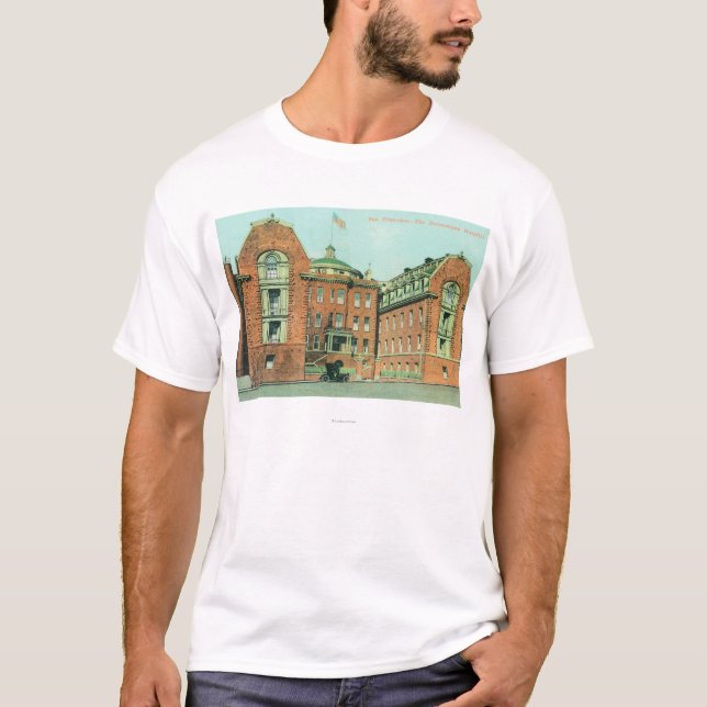 Camiseta Vista exterior del hospital de Hahnemann (Anverso)