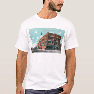 Camiseta Vista exterior del hotel de Cunningham en el St de