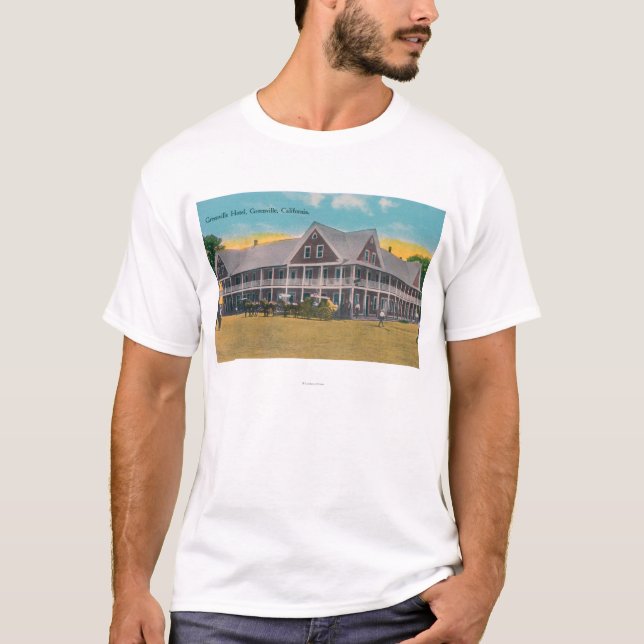 Camiseta Vista exterior del hotel de Greenville (Anverso)