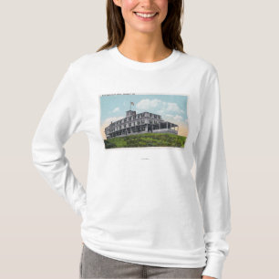 Camiseta Vista exterior del hotel del acantilado de la