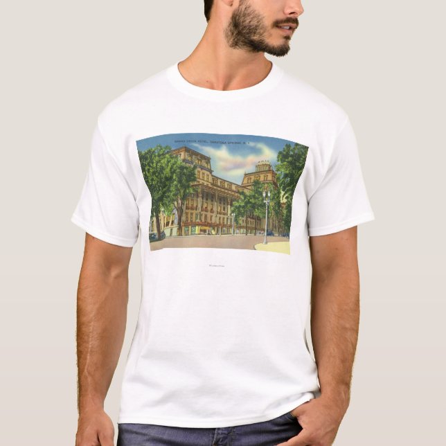 Camiseta Vista exterior del hotel magnífico de la unión (Anverso)