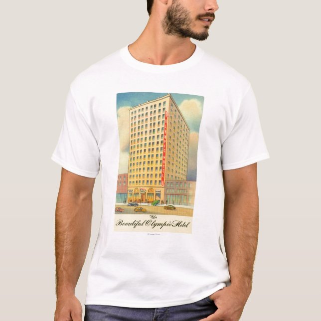 Camiseta Vista exterior del hotel olímpico (Anverso)