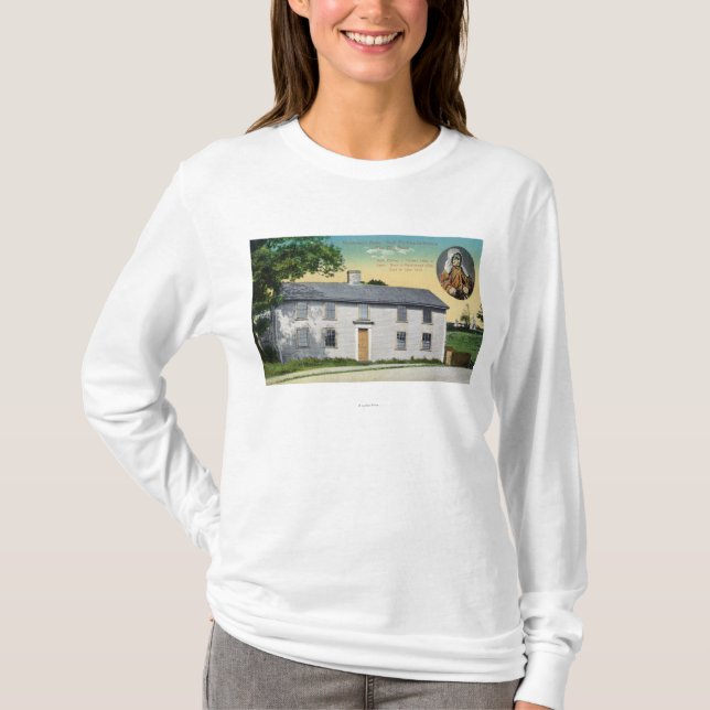 Camiseta Vista exterior del lugar de nacimiento de las (Anverso)
