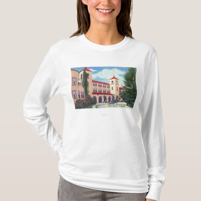 Camiseta Vista exterior del mesón de la misión de Sonoma (Anverso)