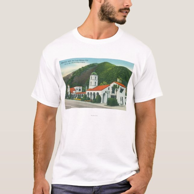 Camiseta Vista exterior del mesón del motel (Anverso)