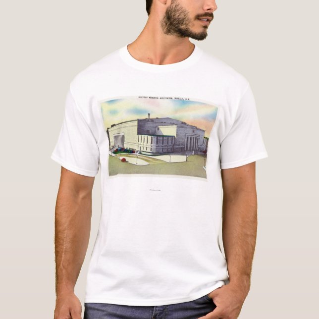 Camiseta Vista exterior del monumento del búfalo (Anverso)