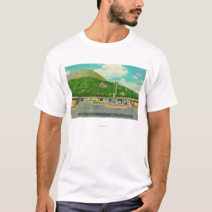 Camiseta Vista exterior del motel del Mt. Si