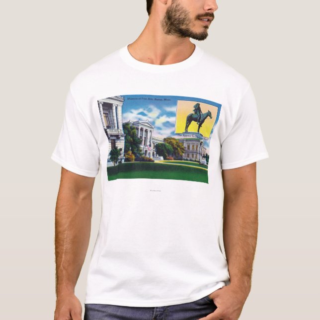 Camiseta Vista exterior del museo de Bellos Artes (Anverso)