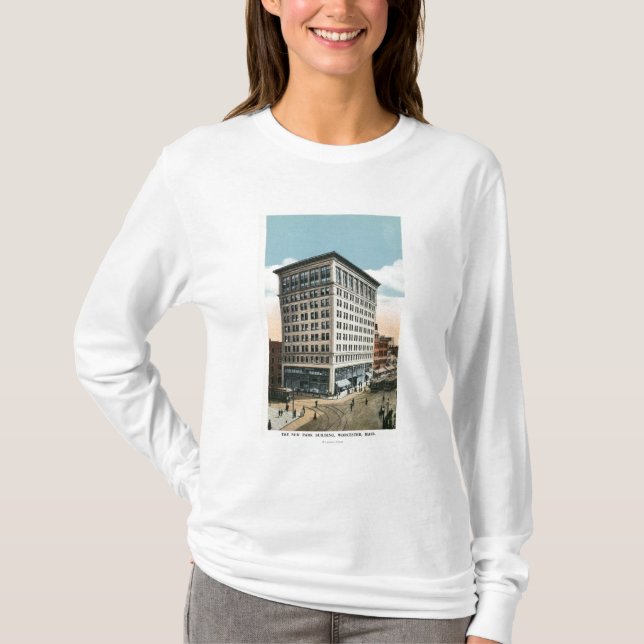 Camiseta Vista exterior del nuevo edificio del parque (Anverso)