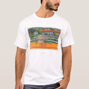Camiseta Vista exterior del nuevo motel del EL Rancho