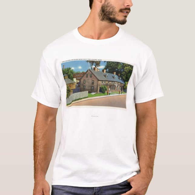 Camiseta Vista exterior del pie occidental y de las casas (Anverso)