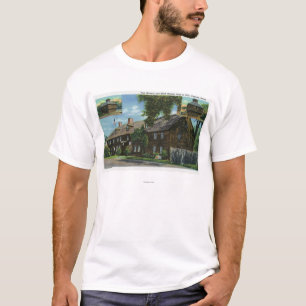 Camiseta Vista exterior del pie occidental y de las casas