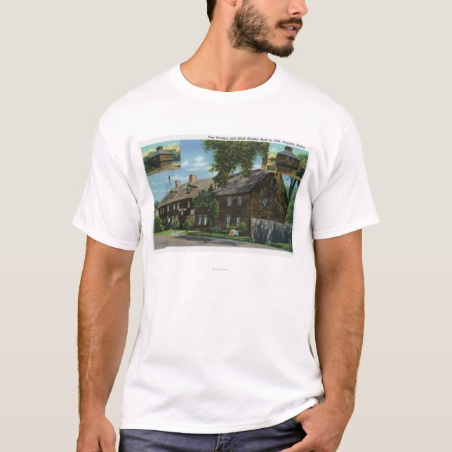Camiseta Vista exterior del pie occidental y de las casas (Anverso)