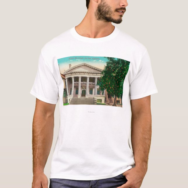 Camiseta Vista exterior del templo escocés del rito (Anverso)