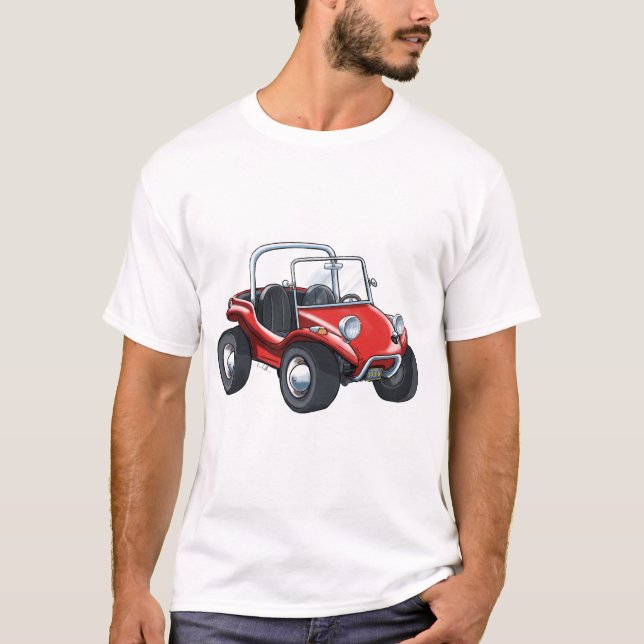 Camiseta Vista frontal abierta de Dunebuggy (Anverso)