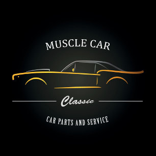 Camiseta Vista frontal de clásico muscle car con diseño vin