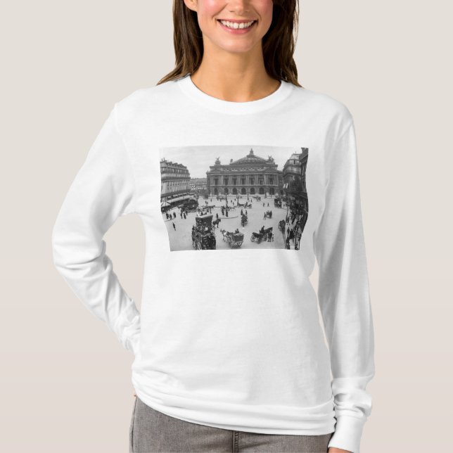 Camiseta Vista general del teatro de la ópera de París (Anverso)