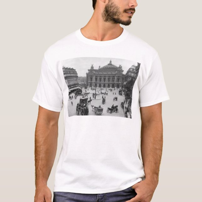Camiseta Vista general del teatro de la ópera de París (Anverso)