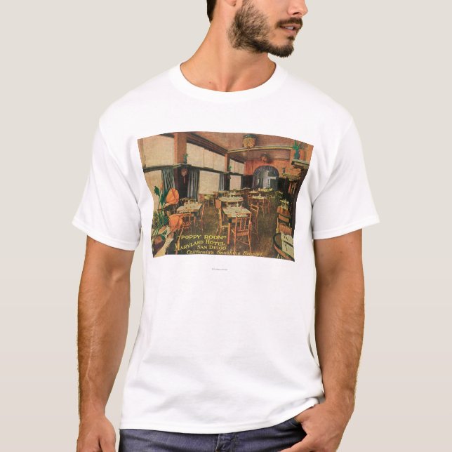 Camiseta Vista interior del cuarto de la amapola en (Anverso)