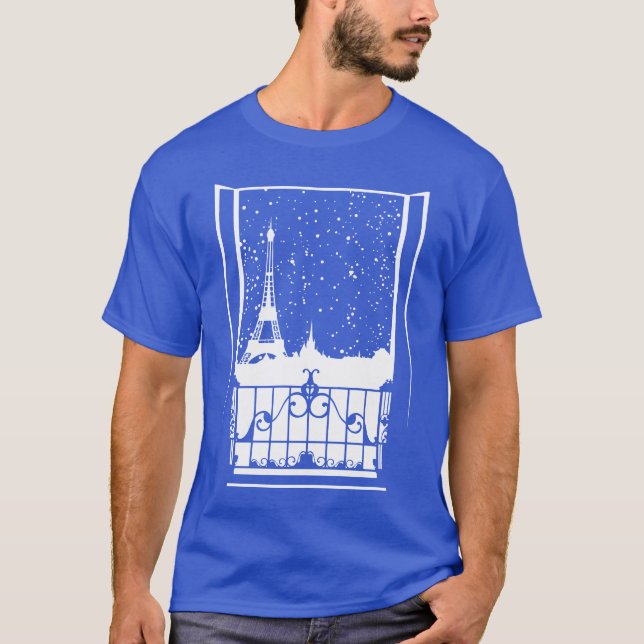Camiseta Vista invernal parisina (Anverso)