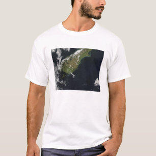 Camiseta Vista la mayor parte de la isla del sur de Nueva