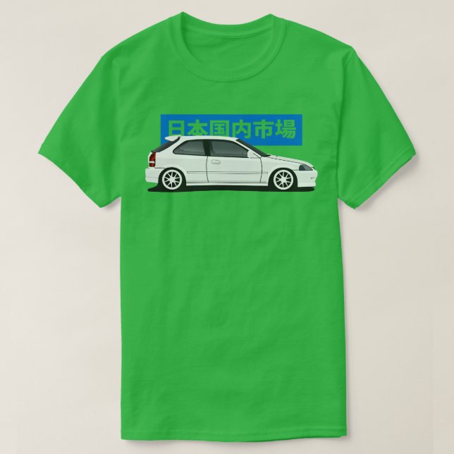 Camiseta Vista lateral Civic EK de Honda (Diseño del anverso)