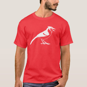 Camiseta Vista lateral de una silueta del pájaro del