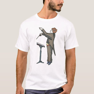 Camiseta Vista lateral del conductor con el soporte